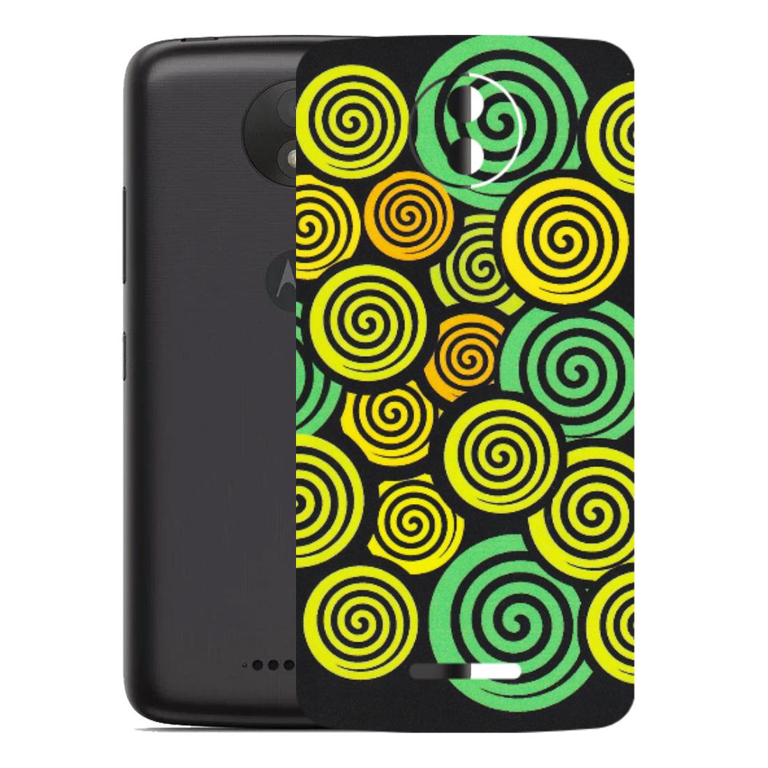 Motorola Phone Skins (All Models) - Crazy Spiral - Matte Finish (M-91) Motorola Moto C Plus