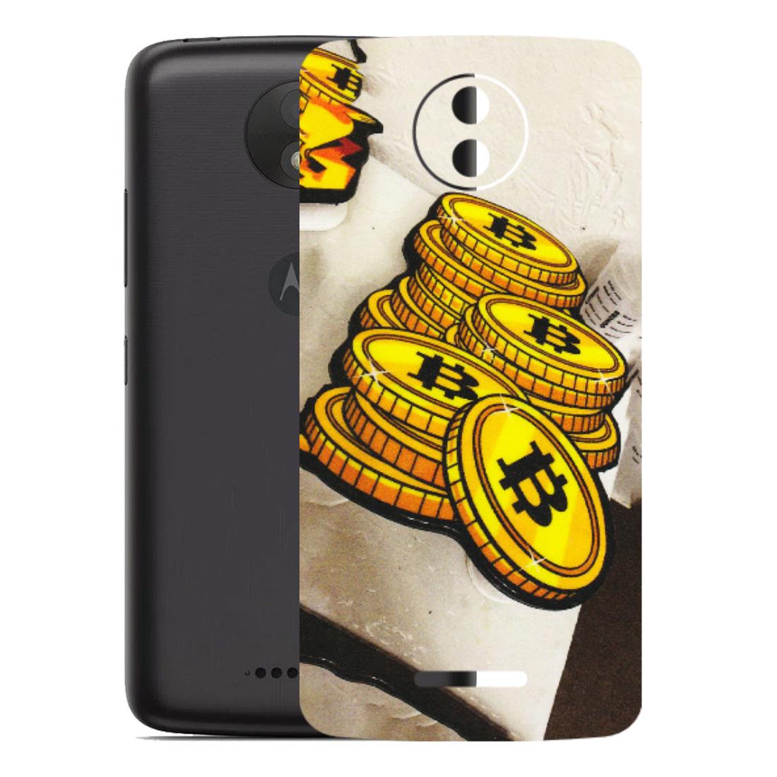 Motorola Phone Skins (All Models) - Billionaire Bitcoin Collection - Matte Finish (M-92) Motorola Moto C Plus