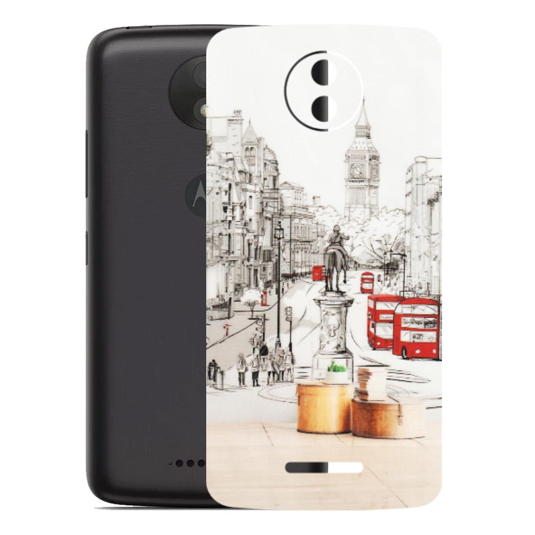 Motorola Phone Skins (All Models) - London Street - Transparent Finish (T-02) Motorola Moto C Plus