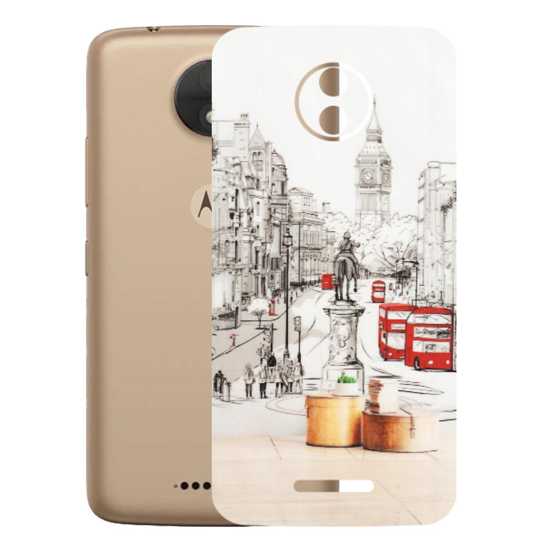 Motorola Phone Skins (All Models) - London Street - Transparent Finish (T-02) Motorola Moto C