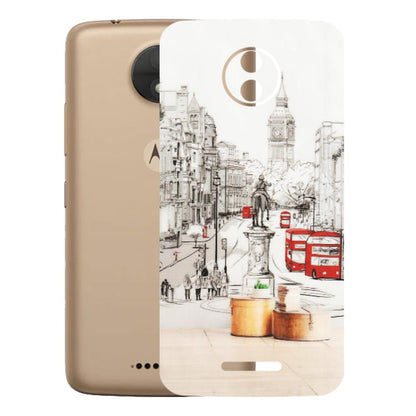 Motorola Phone Skins (All Models) - London Street - Transparent Finish (T-02) Motorola Moto C