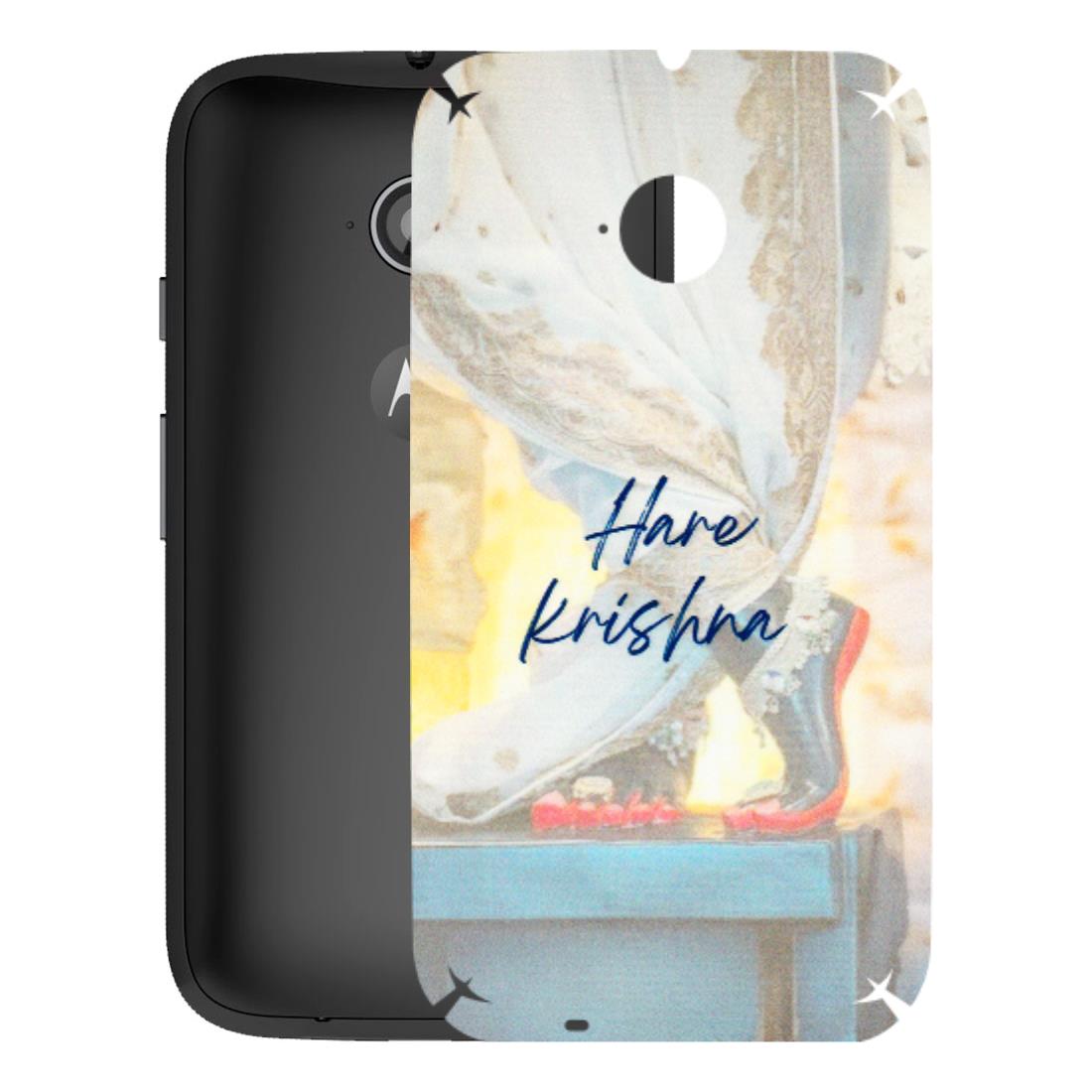 Motorola Phone Skins (All Models) - Hare Krishna - 3D Embossed Finish (L-03) Motorola Moto E2