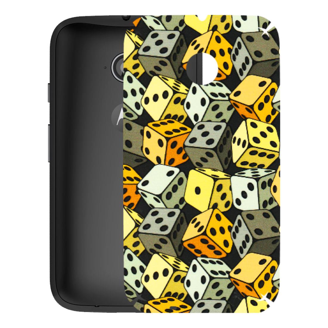 Motorola Phone Skins (All Models) - Dices Of Life - 3D Embossed Finish (L-04) Motorola Moto E2
