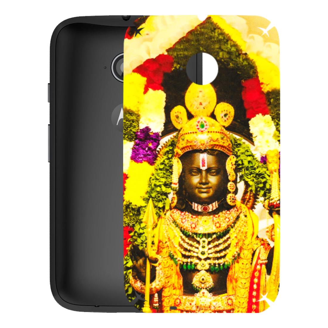 Motorola Phone Skins (All Models) - Ram Lalla Ayodhya - 3D Embossed Finish (L-103) Motorola Moto E2