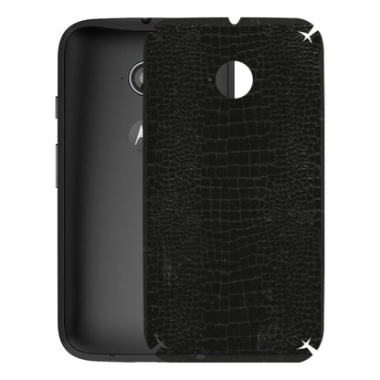 Motorola Phone Skins (All Models) - Snake Leather Black - 3D Embossed Finish (L-107) Motorola Moto E2