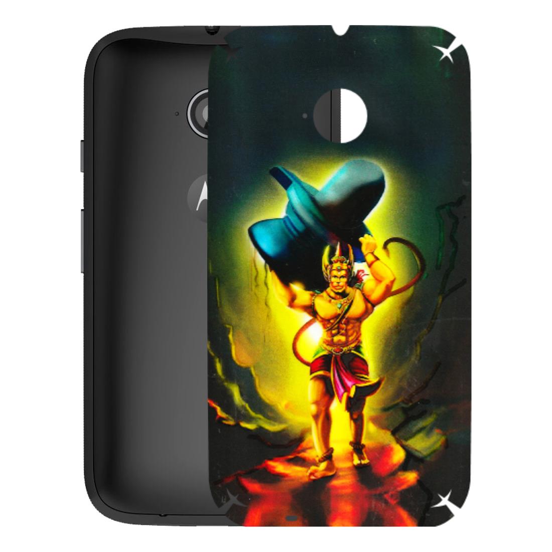 Motorola Phone Skins (All Models) - Hanuman Ji - 3D Embossed Finish (L-128) Motorola Moto E2