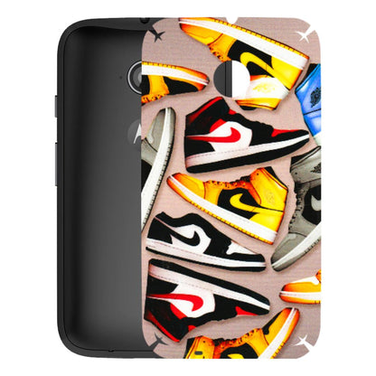 Motorola Phone Skins (All Models) - Sneaker Lover - 3D Embossed Finish (L-135) Motorola Moto E2