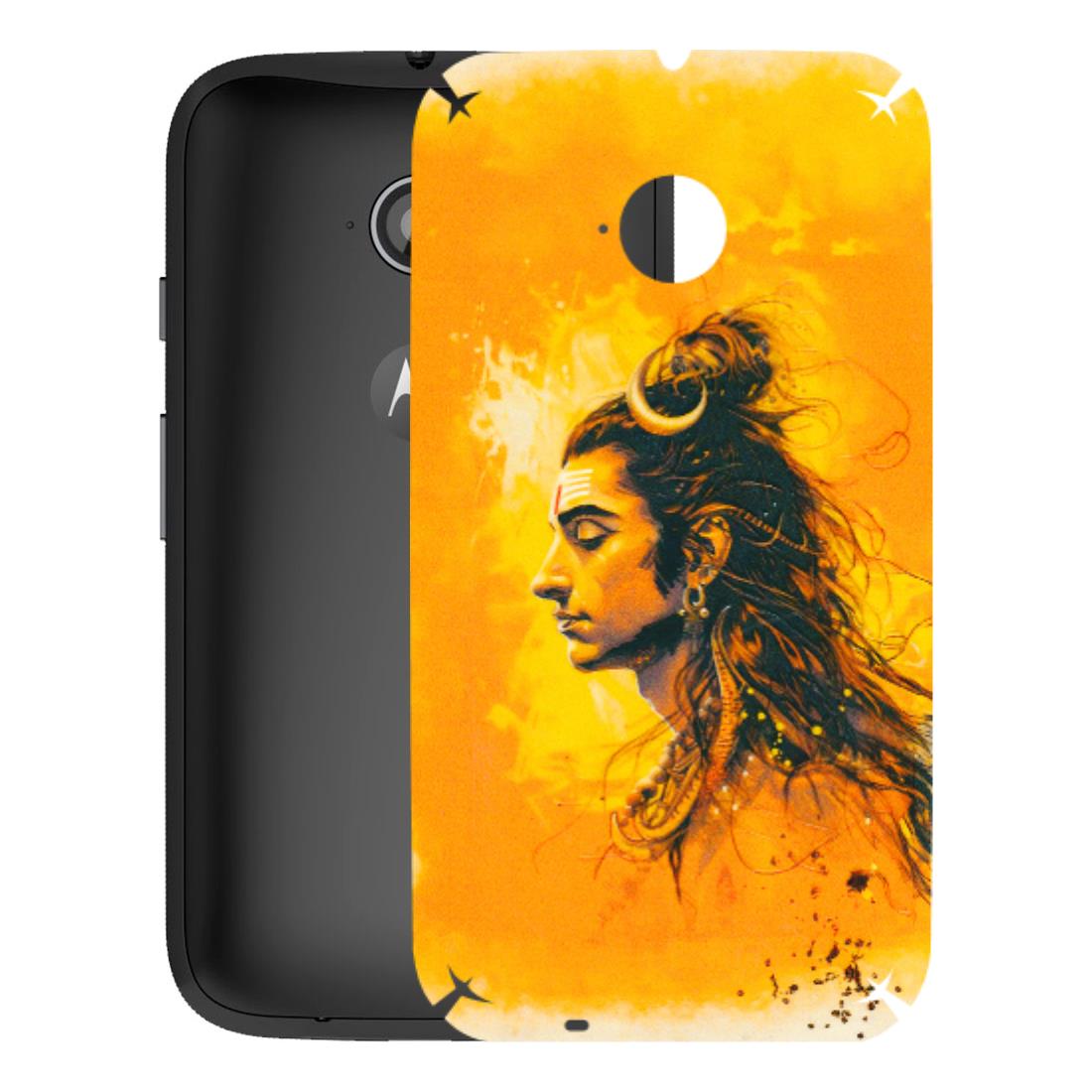 Motorola Phone Skins (All Models) - Shiv Shakti - 3D Embossed Finish (L-14) Motorola Moto E2