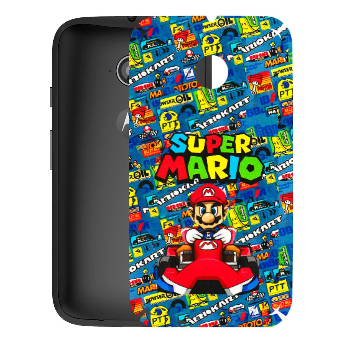Motorola Phone Skins (All Models) - Super Mario Kart - 3D Embossed Finish (L-140) Motorola Moto E2