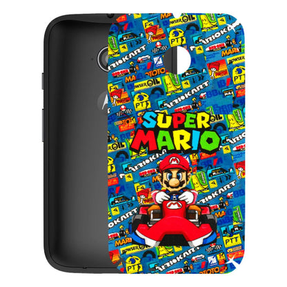 Motorola Phone Skins (All Models) - Super Mario Kart - 3D Embossed Finish (L-140) Motorola Moto E2