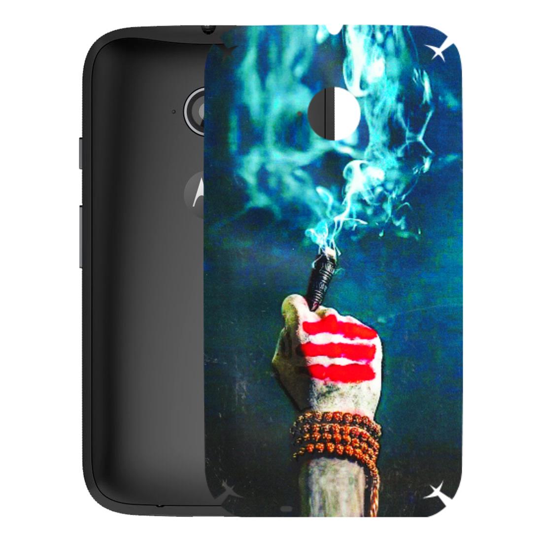 Motorola Phone Skins (All Models) - Mahadev Bhakt - 3D Embossed Finish (L-146) Motorola Moto E2