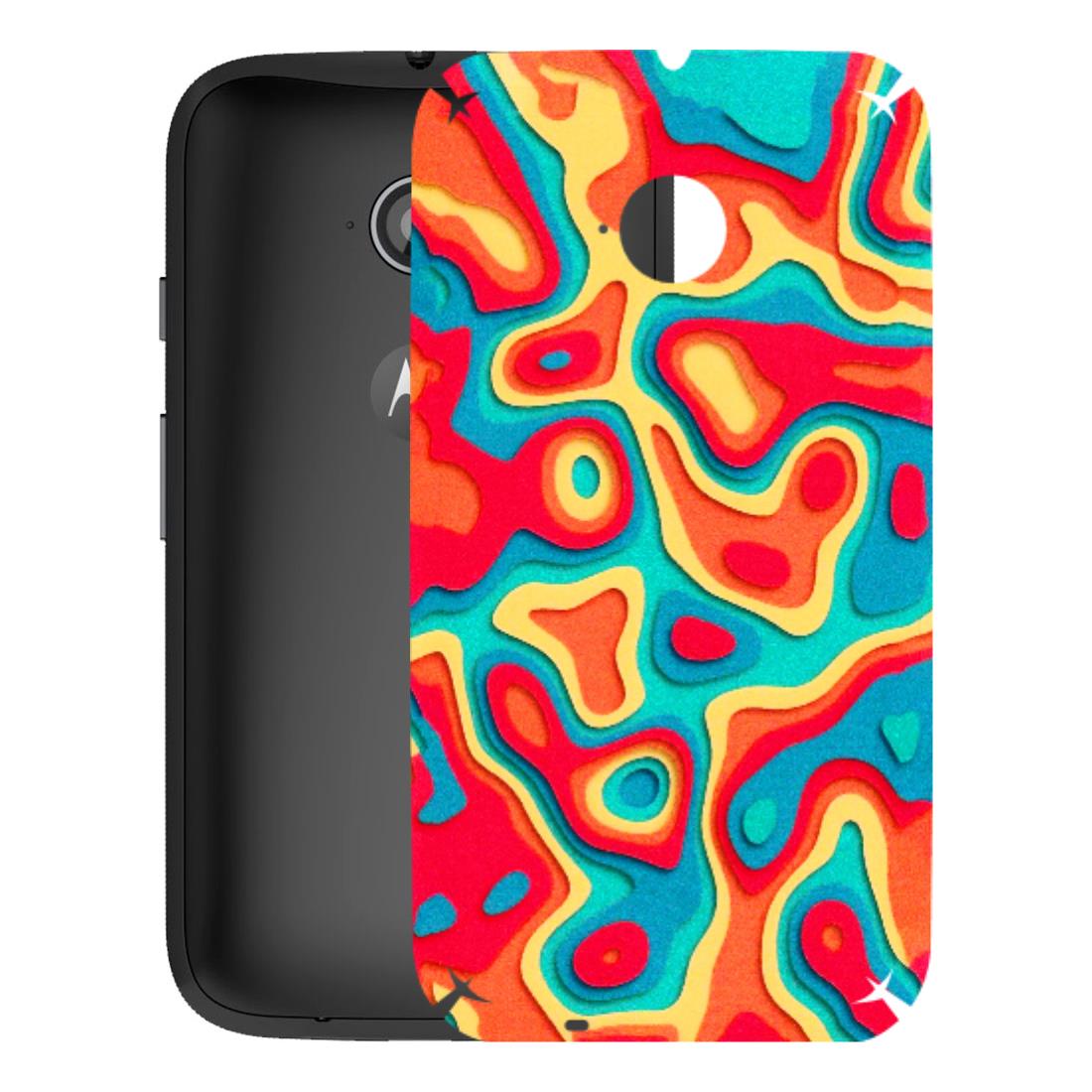 Motorola Phone Skins (All Models) - Abstract Swirl - 3D Embossed Finish (L-150) Motorola Moto E2