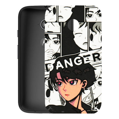 Motorola Phone Skins (All Models) - Danger Anime - 3D Embossed Finish (L-155) Motorola Moto E2