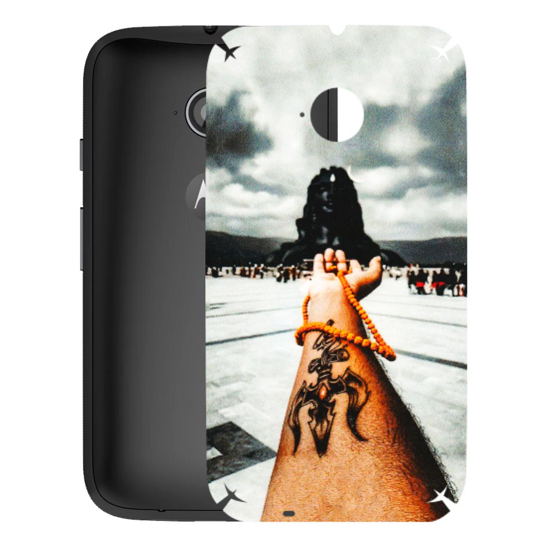 Motorola Phone Skins (All Models) - Jai Adiyogi Mahakaal - 3D Embossed Finish (L-164) Motorola Moto E2