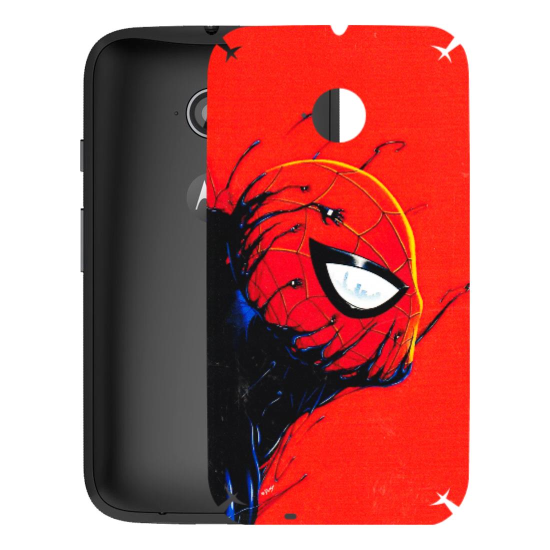 Motorola Phone Skins (All Models) - Spiderman Face Venom - 3D Embossed Finish (L-165) Motorola Moto E2