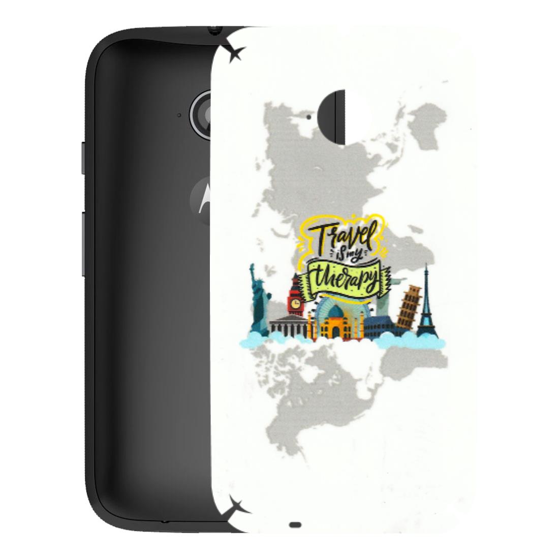 Motorola Phone Skins (All Models) - Travel Therapy - 3D Embossed Finish (L-199) Motorola Moto E2