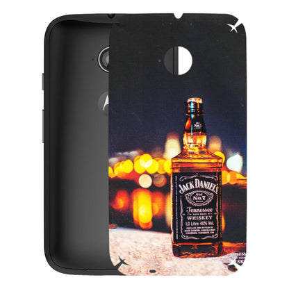 Motorola Phone Skins (All Models) - JD Whiskey Bottle - 3D Embossed Finish (L-20) Motorola Moto E2