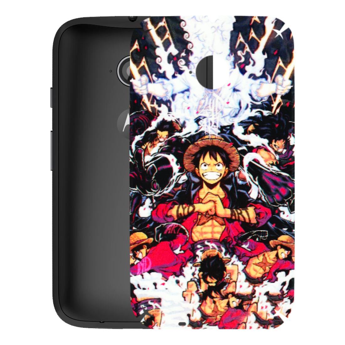 Motorola Phone Skins (All Models) - Luffy Anime Character - 3D Embossed Finish (L-203) Motorola Moto E2
