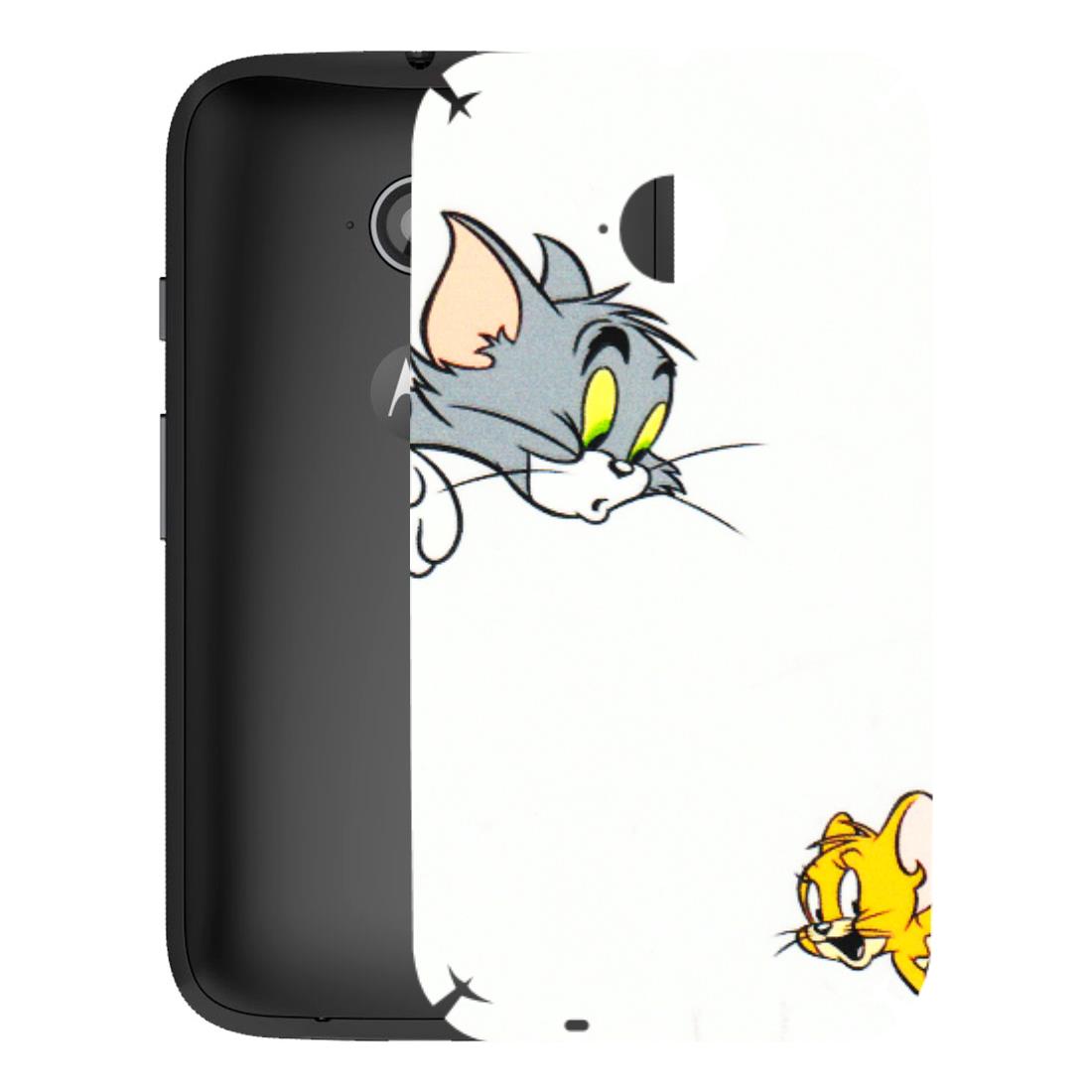 Motorola Phone Skins (All Models) - Cute Tom And Jerry - 3D Embossed Finish (L-220) Motorola Moto E2