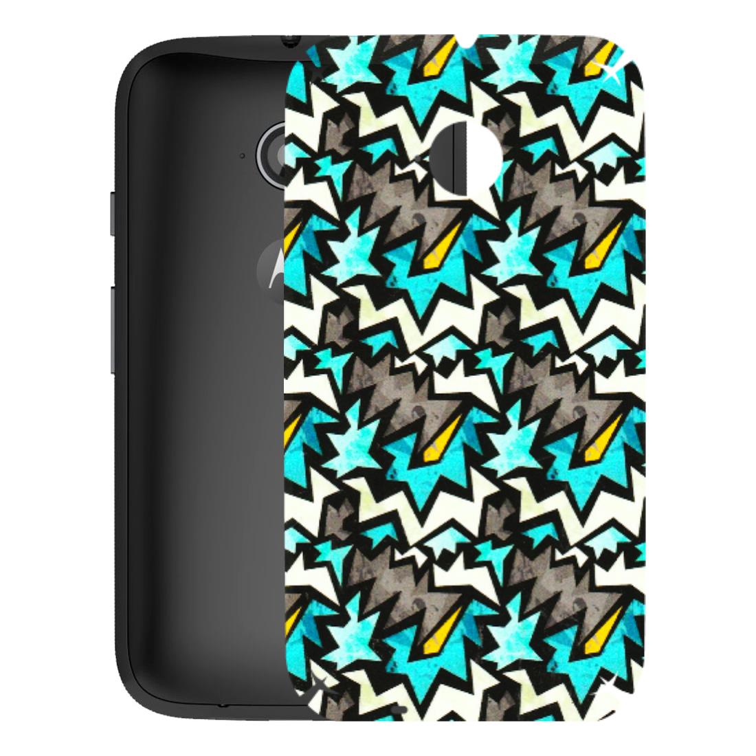 Motorola Phone Skins (All Models) - Funky Zig Zag - 3D Embossed Finish (L-223) Motorola Moto E2