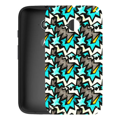Motorola Phone Skins (All Models) - Funky Zig Zag - 3D Embossed Finish (L-223) Motorola Moto E2