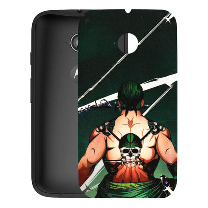 Motorola Phone Skins (All Models) - Zoro Anime - 3D Embossed Finish (L-23) Motorola Moto E2