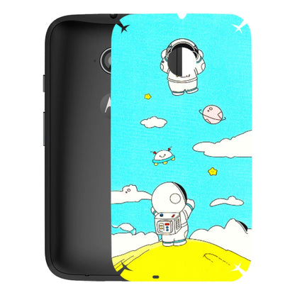 Motorola Phone Skins (All Models) - Blue Skies Astro Float - 3D Embossed Finish (L-230) Motorola Moto E2