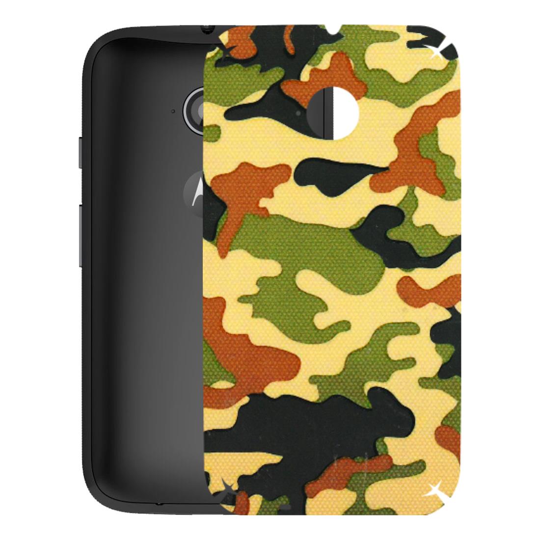Motorola Phone Skins (All Models) - Indian Military - 3D Embossed Finish (L-234) Motorola Moto E2