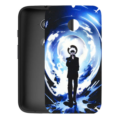 Motorola Phone Skins (All Models) - Satoru Gojo Dark Blue - 3D Embossed Finish (L-235) Motorola Moto E2