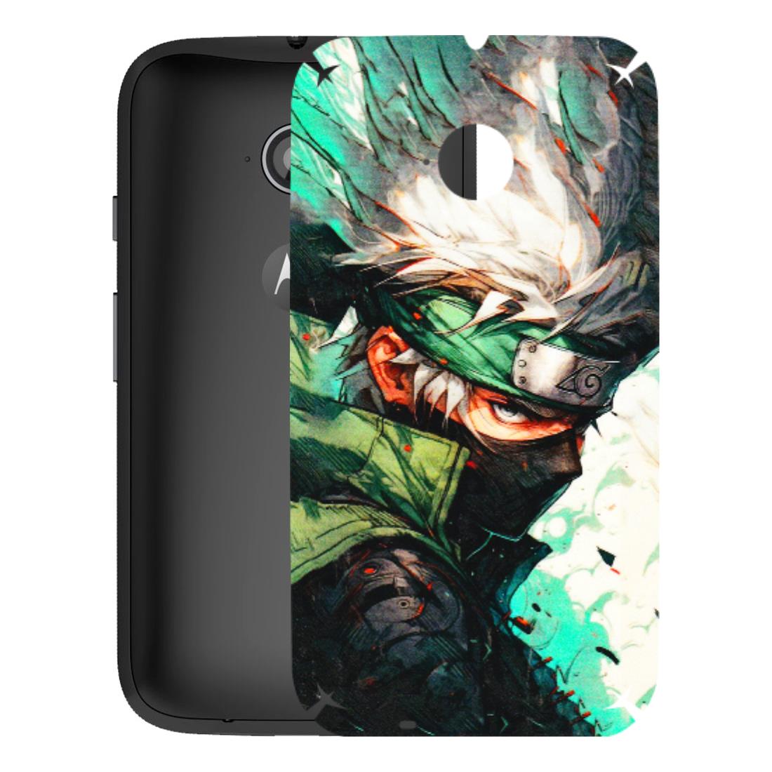 Motorola Phone Skins (All Models) - Kakashi Side Profile - 3D Embossed Finish (L-249) Motorola Moto E2