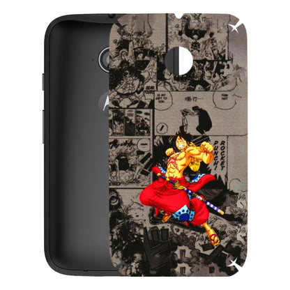 Motorola Phone Skins (All Models) - One Piece Rocket Punch Manga - 3D Embossed Finish (L-25) Motorola Moto E2