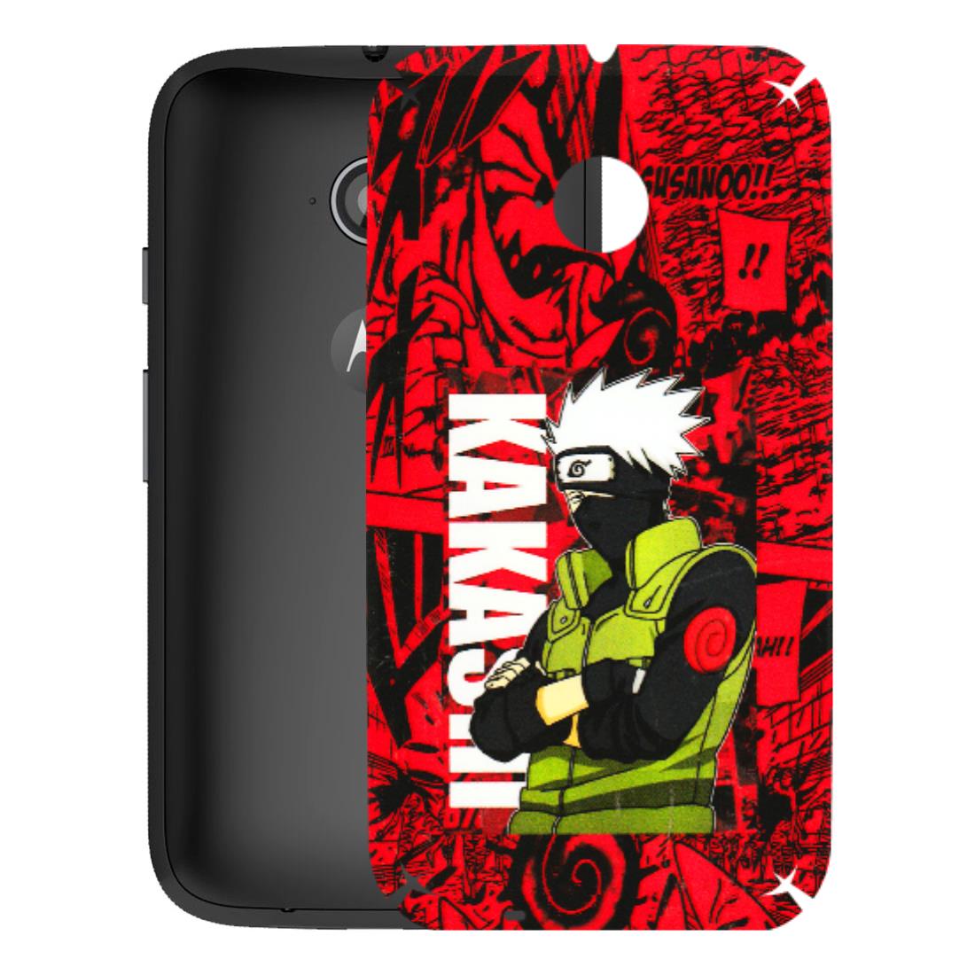 Motorola Phone Skins (All Models) - Kakashi Red Anime - 3D Embossed Finish (L-251) Motorola Moto E2