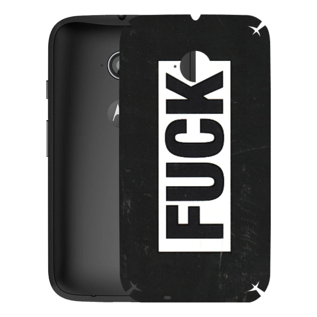 Motorola Phone Skins (All Models) - The F Word - 3D Embossed Finish (L-255) Motorola Moto E2
