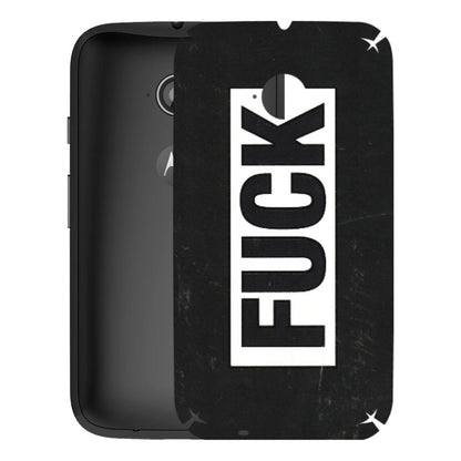 Motorola Phone Skins (All Models) - The F Word - 3D Embossed Finish (L-255) Motorola Moto E2