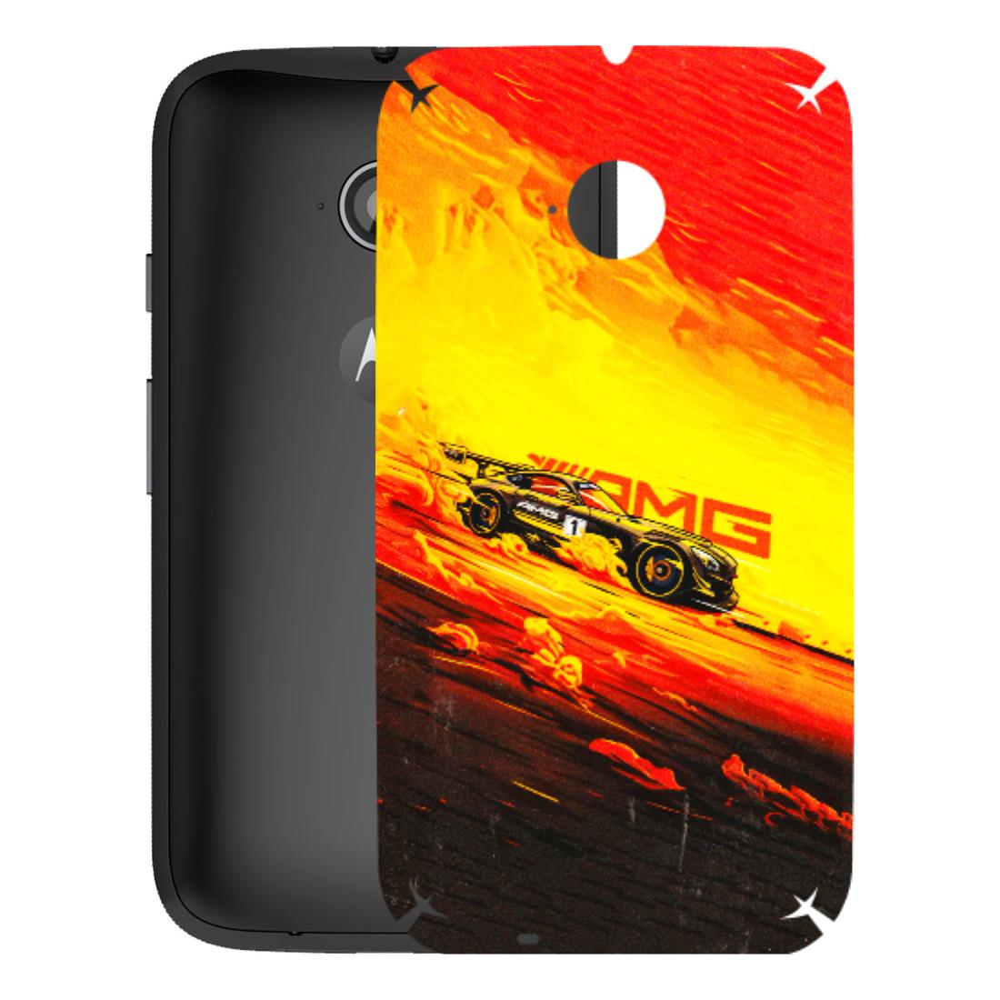 Motorola Phone Skins (All Models) - AMG Car Speed Cover - 3D Embossed Finish (L-256) Motorola Moto E2