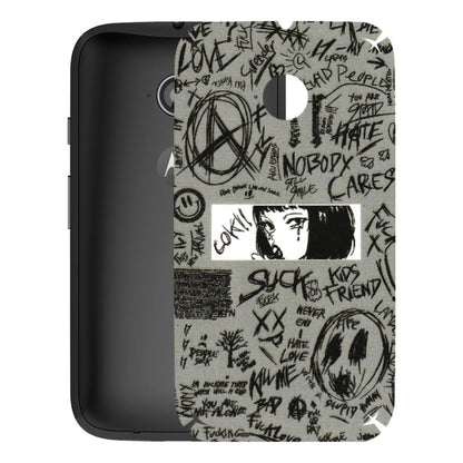 Motorola Phone Skins (All Models) - Never Have Love Anime - 3D Embossed Finish (L-260) Motorola Moto E2
