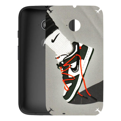 Motorola Phone Skins (All Models) - New Grey Sneaker - 3D Embossed Finish (L-261) Motorola Moto E2
