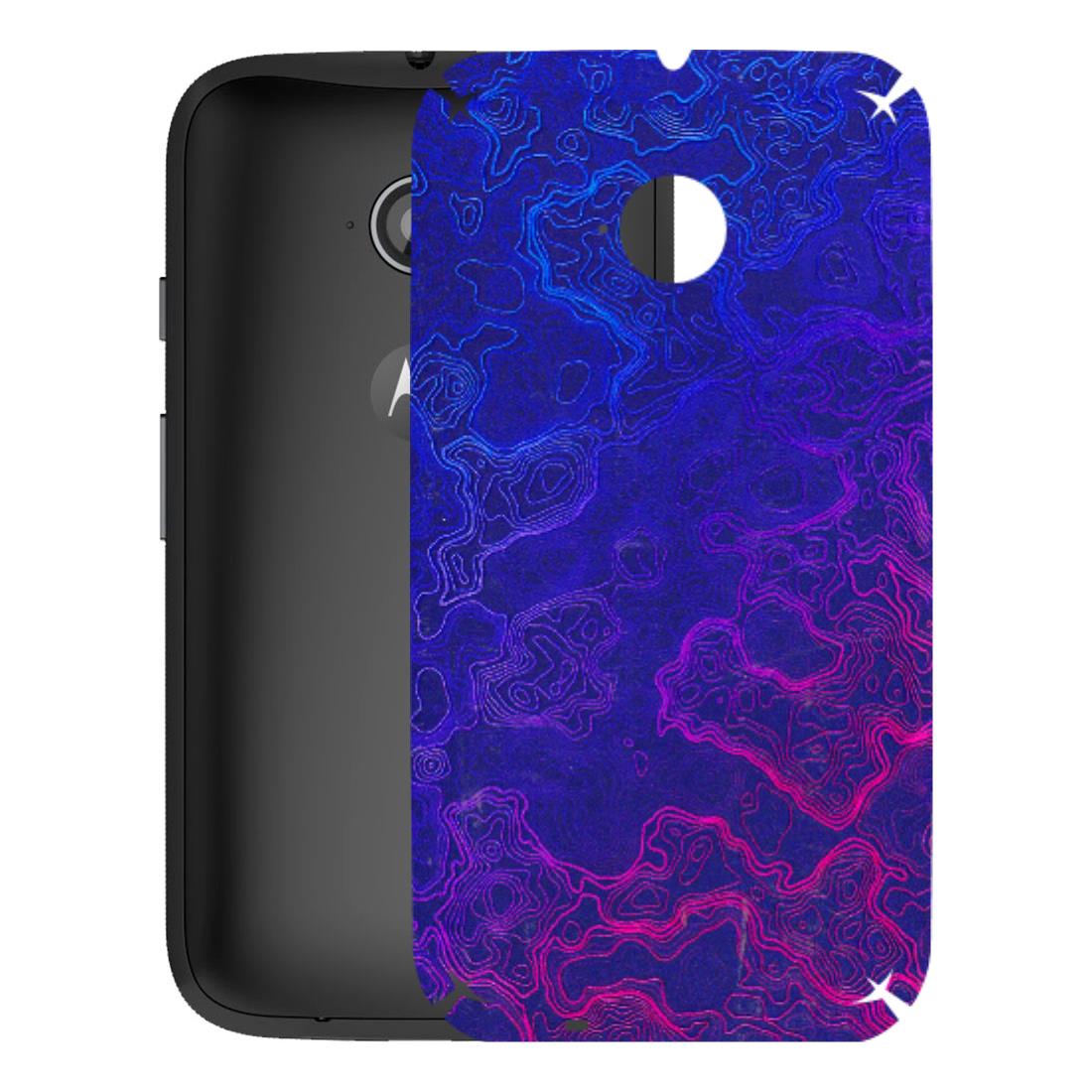 Motorola Phone Skins (All Models) - Purple Ripples Swirl - 3D Embossed Finish (L-314) Motorola Moto E2