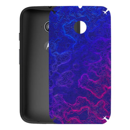 Motorola Phone Skins (All Models) - Purple Ripples Swirl - 3D Embossed Finish (L-314) Motorola Moto E2