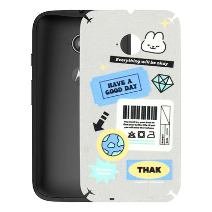 Motorola Phone Skins (All Models) - Will Be Okay Design - 3D Embossed Finish (L-316) Motorola Moto E2