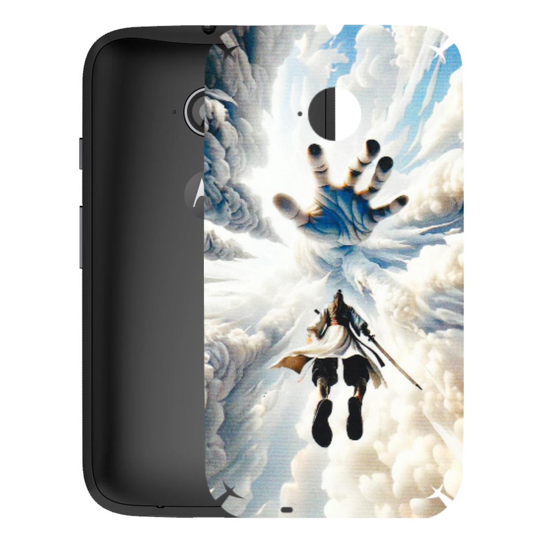 Motorola Phone Skins (All Models) - Big Hand With Monkey King - 3D Embossed Finish (L-323) Motorola Moto E2