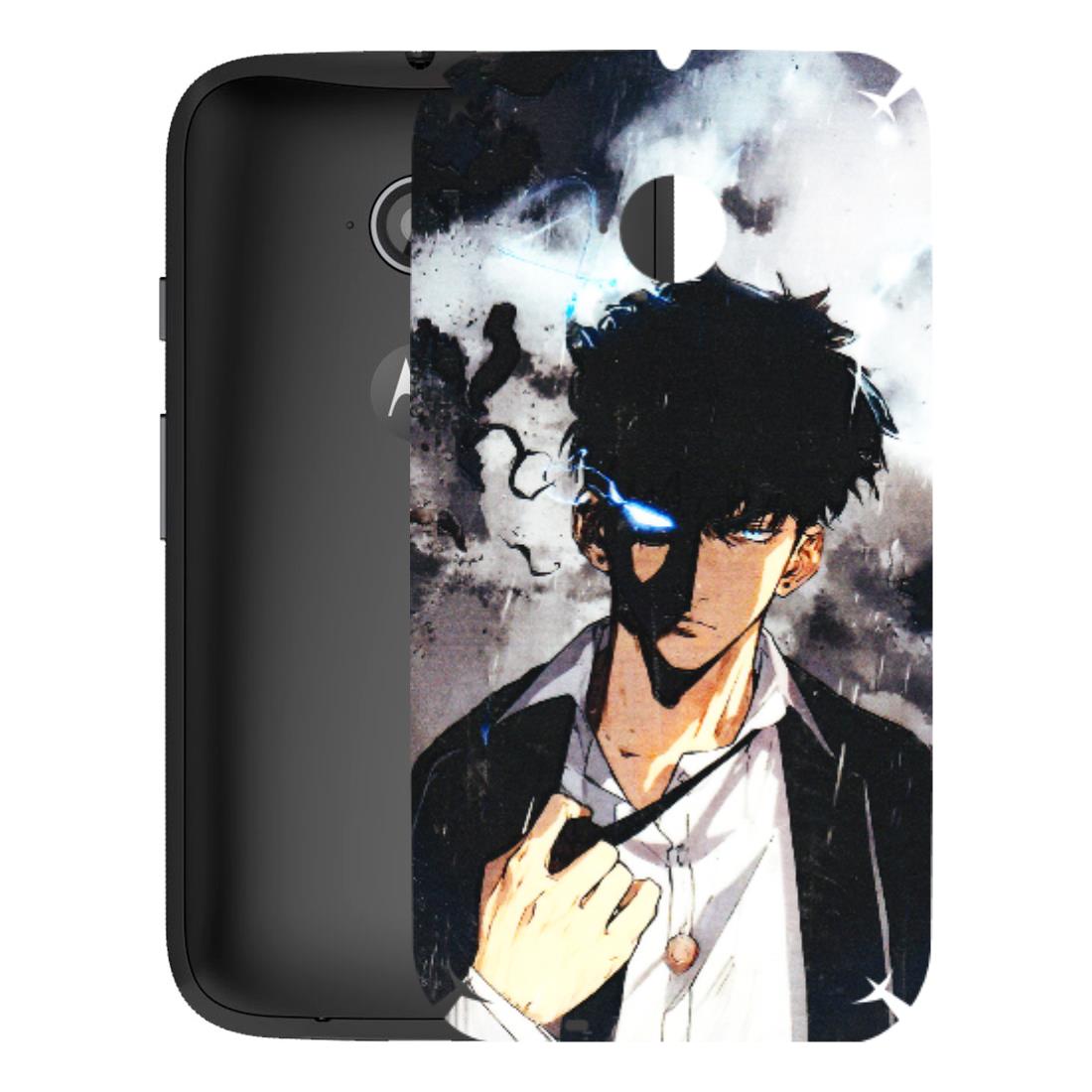Motorola Phone Skins (All Models) - Sung Jinwoo Manhwa Anime - 3D Embossed Finish (L-328) Motorola Moto E2