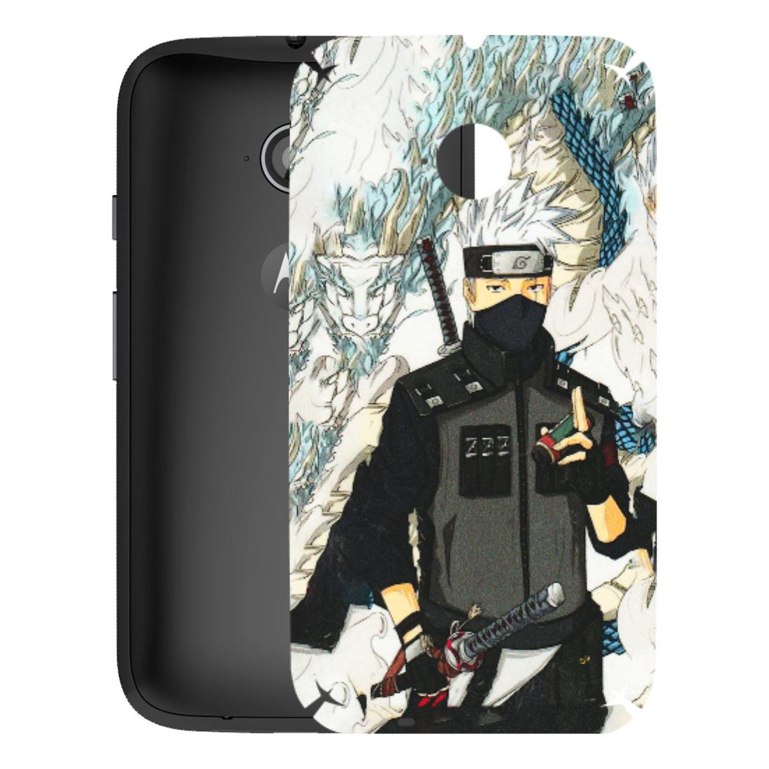 Motorola Phone Skins (All Models) - Kakashi Hatake Naruto Anime - 3D Embossed Finish (L-46) Motorola Moto E2
