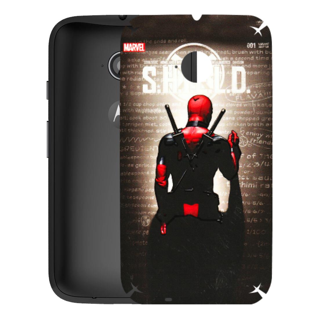Motorola Phone Skins (All Models) - Deadpool - 3D Embossed Finish (L-56) Motorola Moto E2