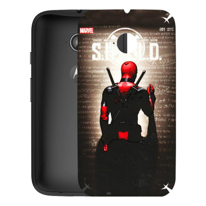 Motorola Phone Skins (All Models) - Deadpool - 3D Embossed Finish (L-56) Motorola Moto E2