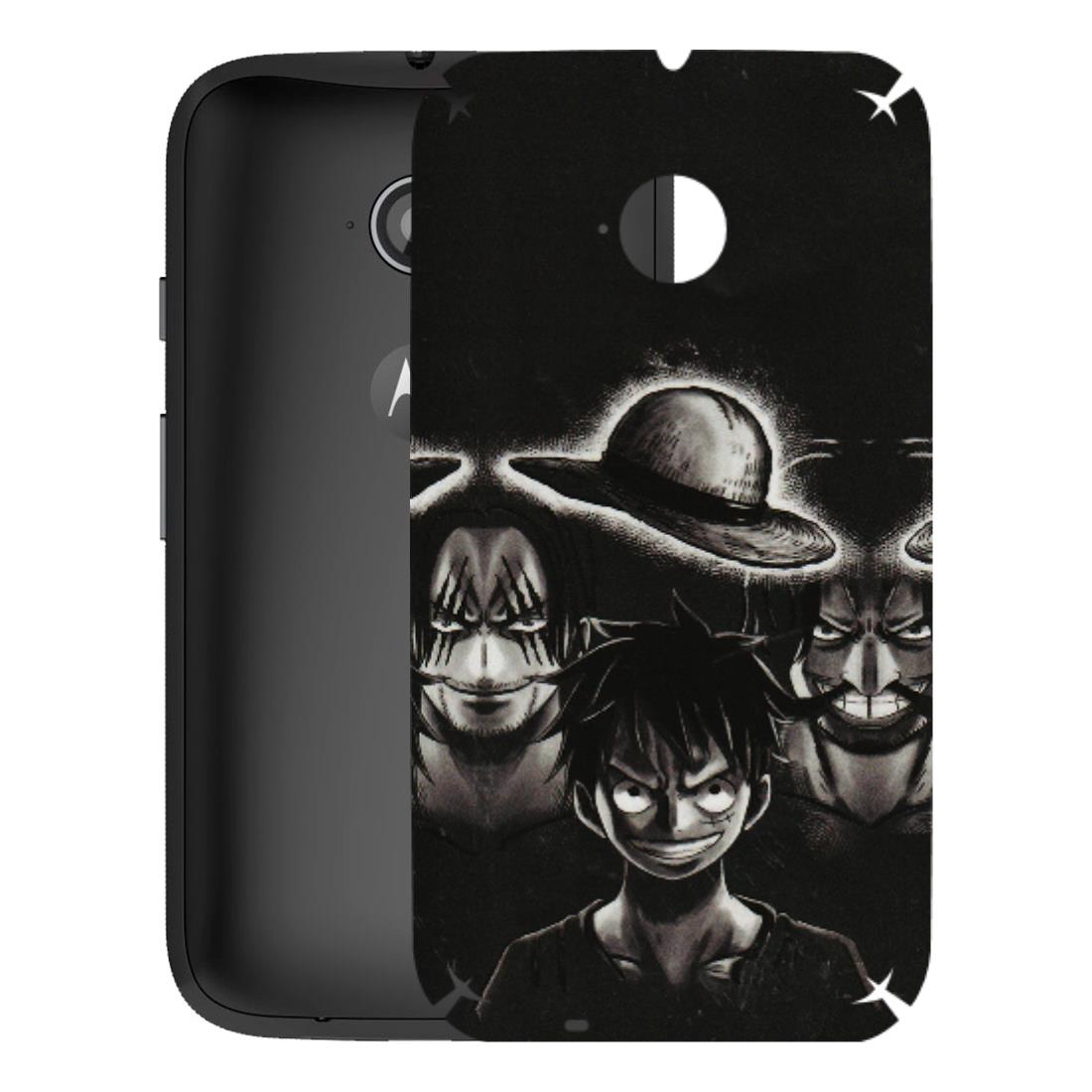 Motorola Phone Skins (All Models) - Black Luffy Hat - 3D Embossed Finish (L-57) Motorola Moto E2