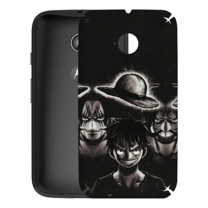 Motorola Phone Skins (All Models) - Black Luffy Hat - 3D Embossed Finish (L-57) Motorola Moto E2