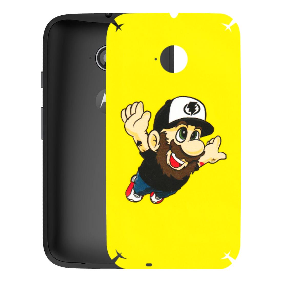 Motorola Phone Skins (All Models) - Flying Beardo - 3D Embossed Finish (L-60) Motorola Moto E2