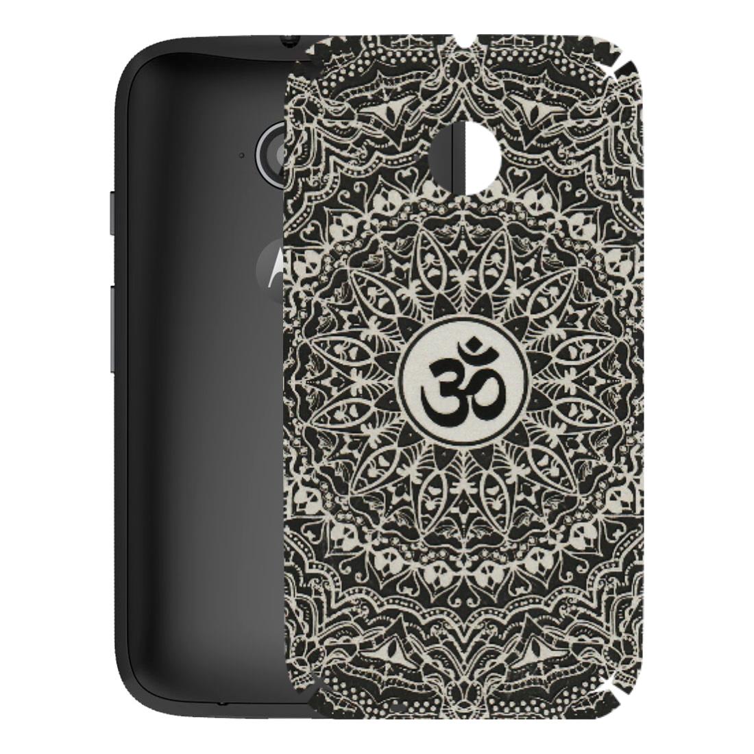 Motorola Phone Skins (All Models) - Aum Elegant Mandala - 3D Embossed Finish (L-62) Motorola Moto E2