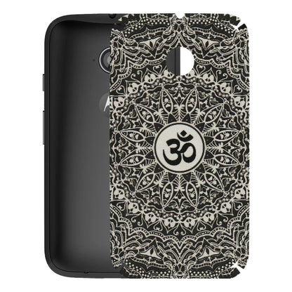 Motorola Phone Skins (All Models) - Aum Elegant Mandala - 3D Embossed Finish (L-62) Motorola Moto E2